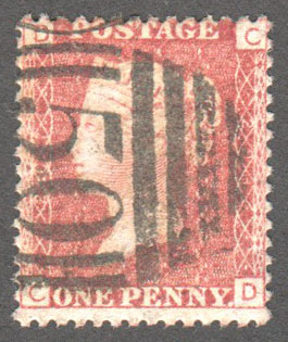 Great Britain Scott 33 Used Plate 201 - CD - Click Image to Close